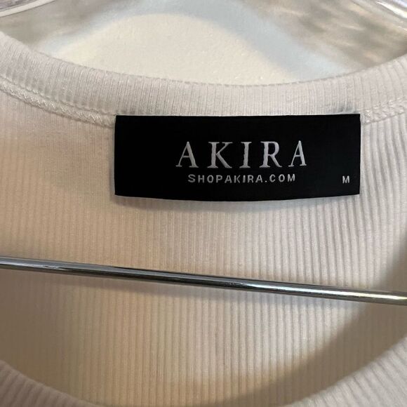 AKIRA White Spiral Embellished Tank Top - Picture 2 of 3
